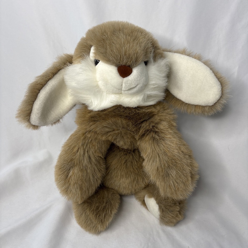 SKM Enterprises Plush Brown‎ Bunny Rabbit Stuffed Animal Floppy Bean Bag Easter